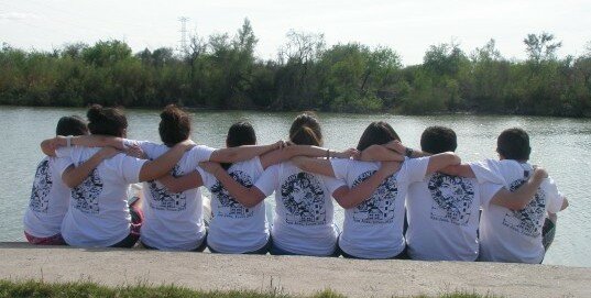 Immersion_Group_Immigration An immersion group at the Rio Grande, contemplating the Mexico Border during an Immigration Immersion Trip.